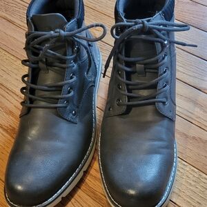 Mens Utility Boot Gray Sz 10 Med